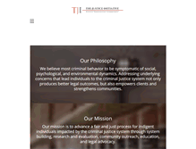 Tablet Screenshot of justiceinc.org